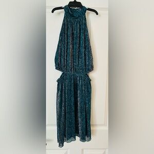Japna Shimmering Teal Formal Dress - Size S